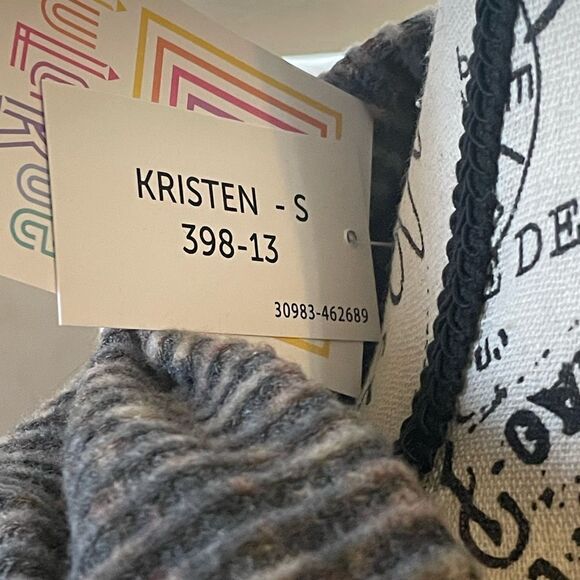 LuLaRoe Womens Small Kristen Cowl Neck Pullover Raw Edge Hem Lightweight Sweater - Picture 13 of 16